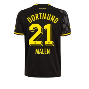 Borussia Dortmund Donyell Malen #21 Bortatröja 2022-23 Kortärmad